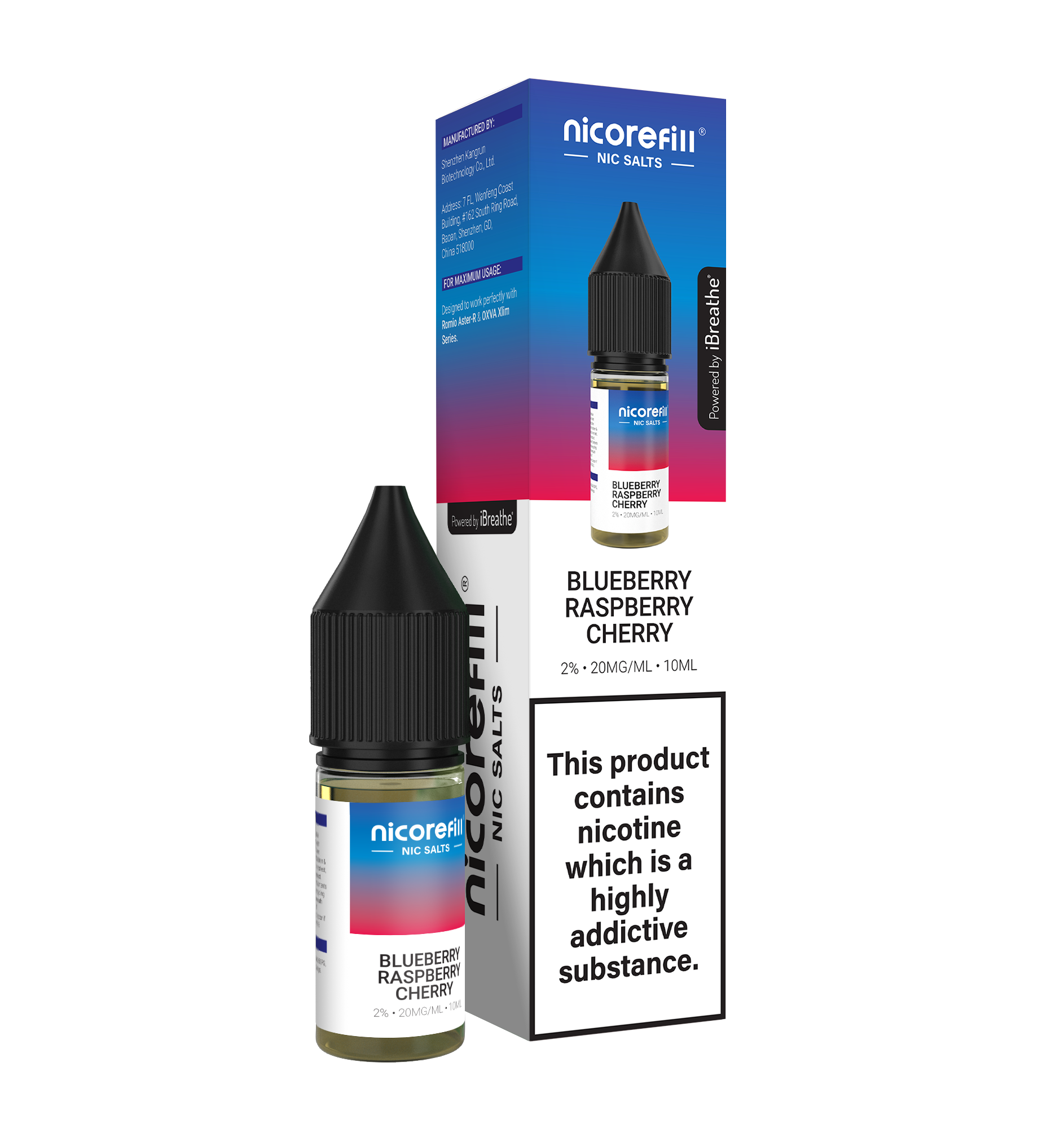 Nicorefill Blueberry Raspberry Cherry