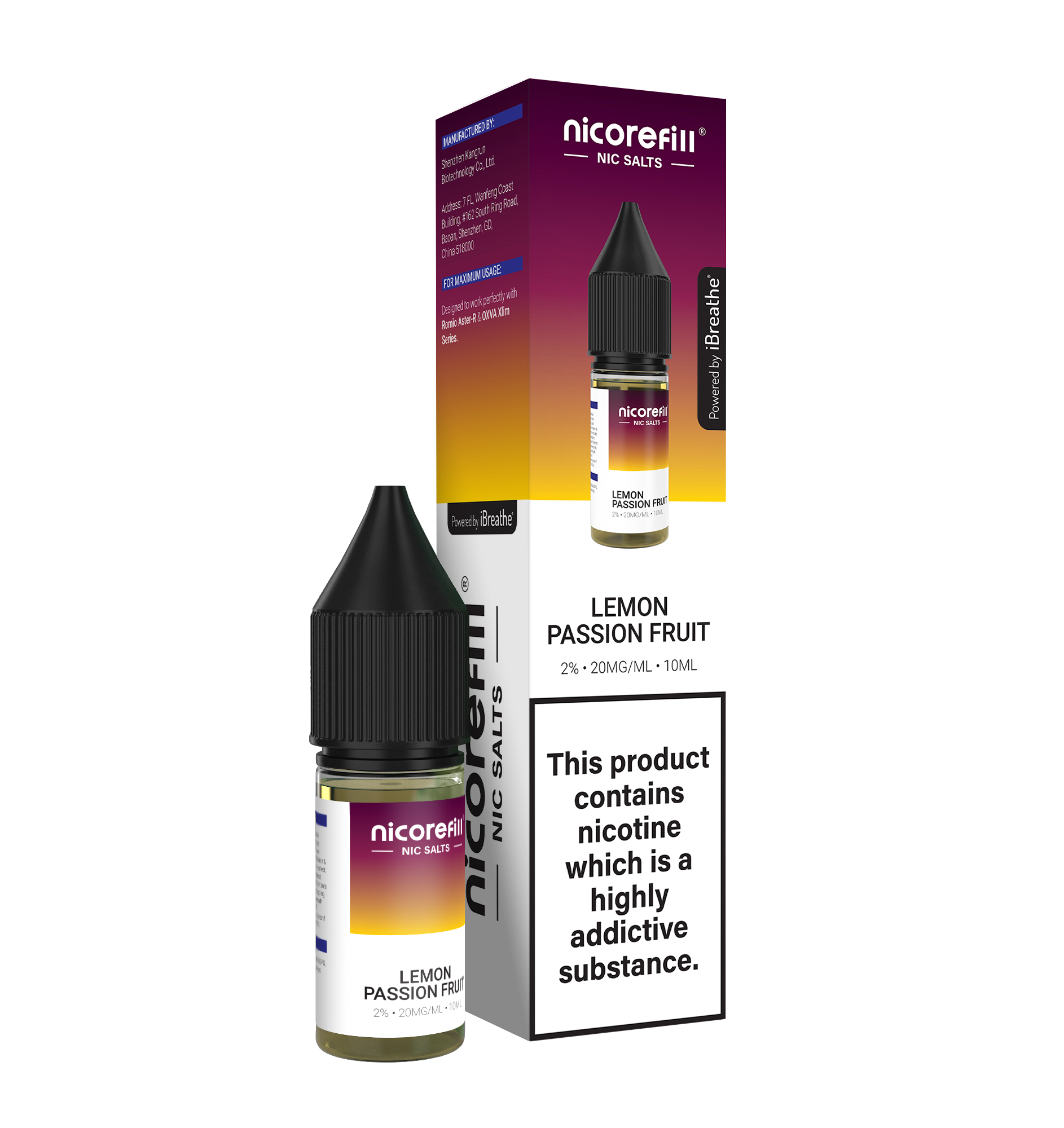 Nicorefill Lemon Passion Fruit