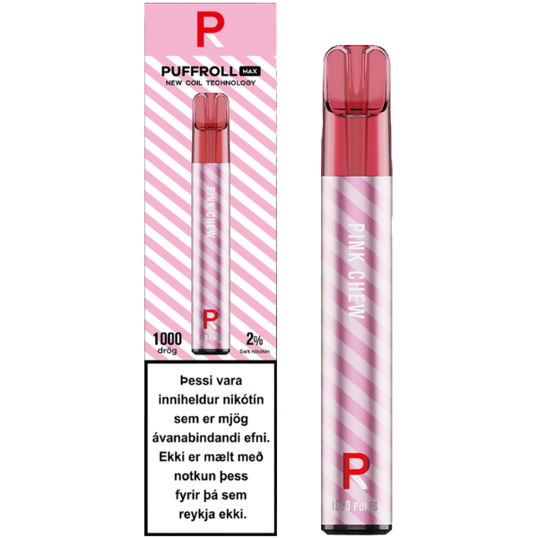 Puffroll Max Pink Chew