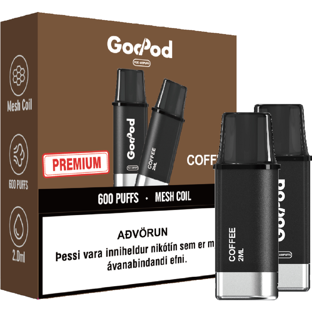GodPod 2x áfylling Coffee