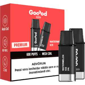 GodPod 2x áfylling Watermelon Ice
